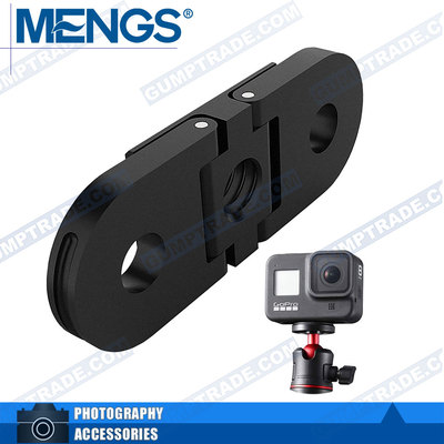 MENGS gopro 11/10配件GoProHero9 MAX双用底座带1/4螺丝孔快装板