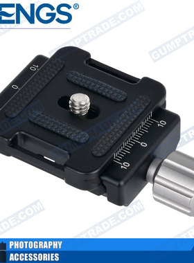 MENGS DC-34A 铝合金带快装板夹座CNC工艺阿卡雅佳标准三脚架云台