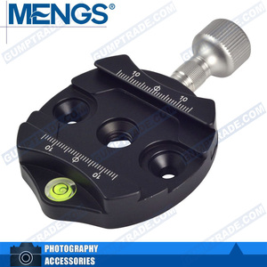 MENGS DM-60N 铝合金快装夹座CNC工艺符合阿卡雅佳标准云台三脚架