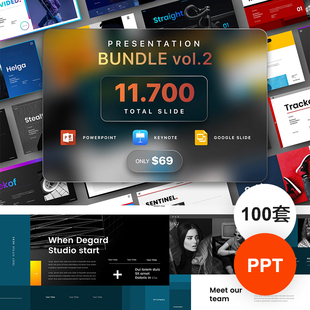 PPT模板商务简约高级感公司简介毕业设计作品展团队简历合集模版