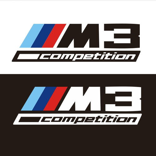 适用于BMW competition M3 sticker decal宝马m3尾标车贴纸车贴花