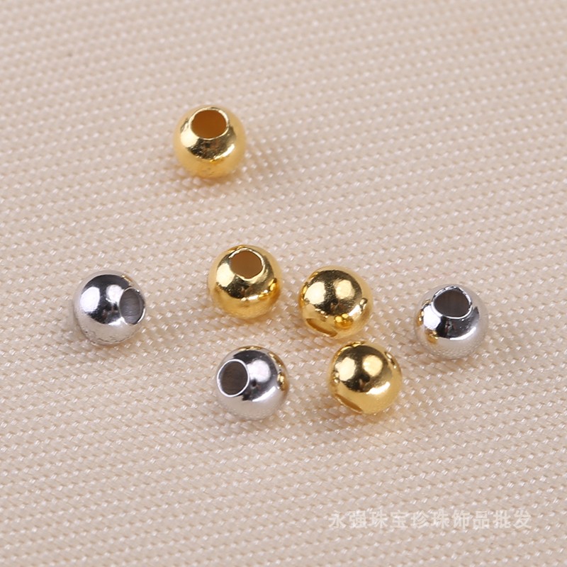 珍珠项链手链定位珠 手工diy饰品配件 s925银隔珠 串珠子配珠散珠