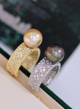 s925纯银戒指环 银饰开口可调节珍珠戒指托 DIY手工制作银配件