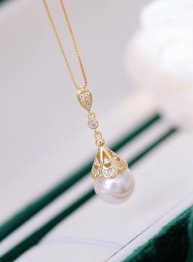 DIY手工制作珍珠项坠不含珍珠单个套装吊坠银饰 s925纯银吊坠配件