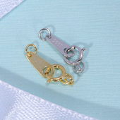 DIY配件S925纯银延长链接扣弹簧扣项链扣毛衣链锁扣手链扣配饰品