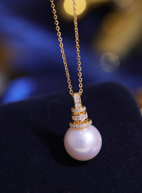 DIY手工制作珍珠项坠吊坠银饰 s925纯银挂坠不含链半成品空托配件