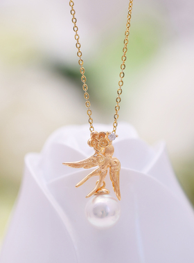 s925纯银银饰吊坠配件珍珠饰品diy手工制作哑光小鸟项链挂件空托