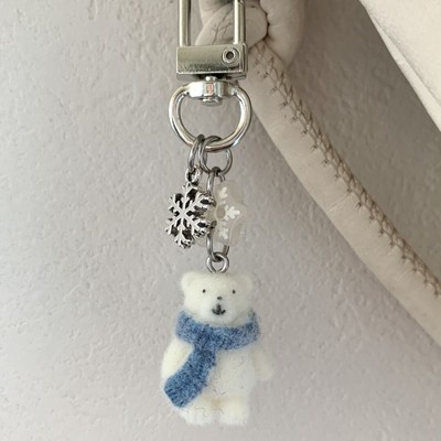 【冬日熊宝宝】ccd挂绳手作串珠自制ins风钥匙扣咕本ccd包包挂件