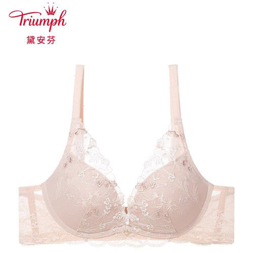 黛安芬专柜正品感宠焦点新品内衣女无钢圈蕾丝聚拢文胸11R1993