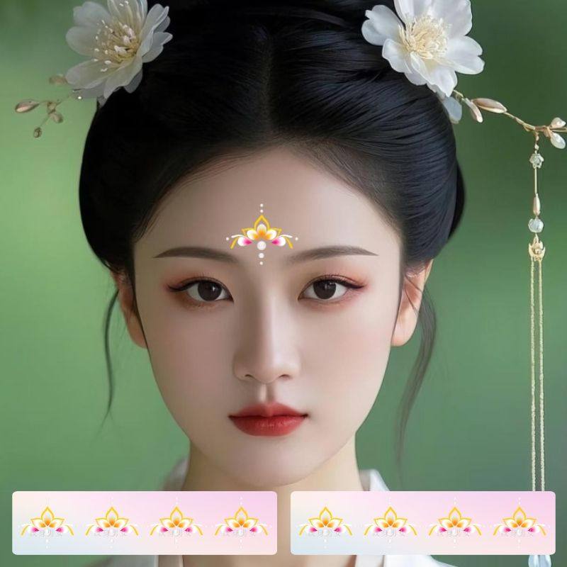 眉心贴儿童大人花钿额头古风国风汉服彩绘敦煌 妆容贴纸舞台表演,家居饰品,其他贴饰,淘宝优惠券,粉丝福利购,淘宝优惠卷