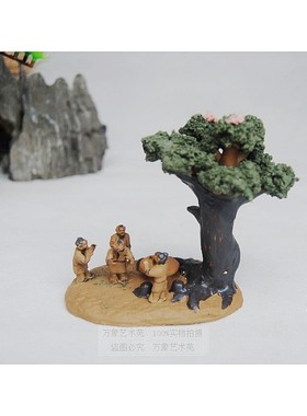 幸福时光可爱风书桌架陶瓷小摆件