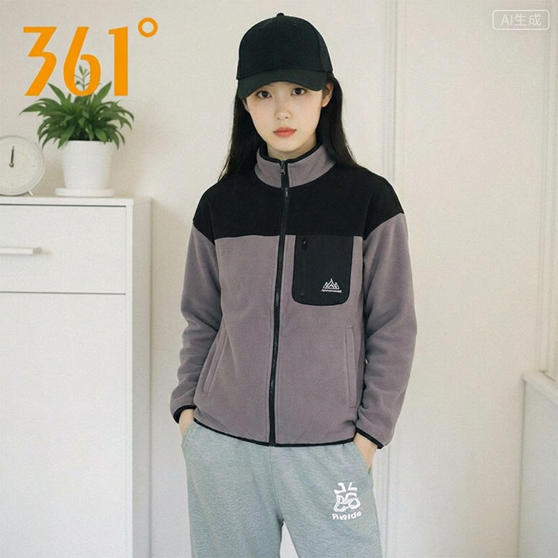 361运动卫衣2026春季新款开襟卫衣女款宽松舒适上衣562543801