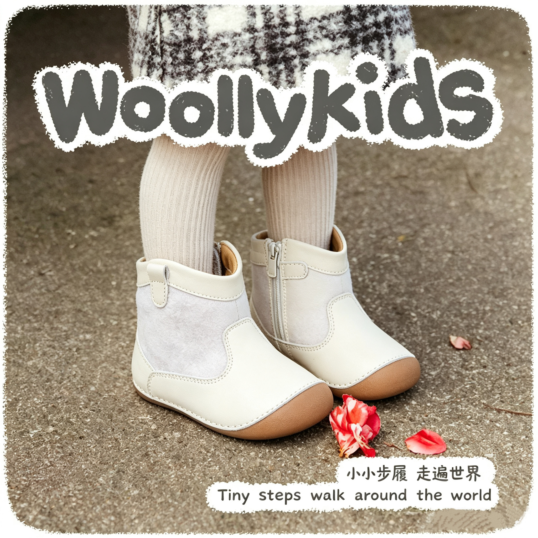 woollykids真皮学步马丁靴