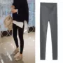 Bà bầu quần legging cạp thấp 2019 xuân hè mới mẹ hoang dã mang thai quần lửng bên ngoài mặc quần V dạ dày - Phụ nữ mang thai quần / quần bụng mua quần cho bà bầu