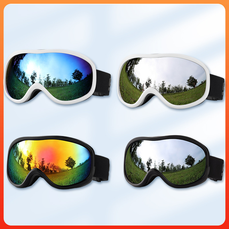 2023年新款户外球面滑雪镜护目镜双层防雾男女款防风防雪滑雪眼镜