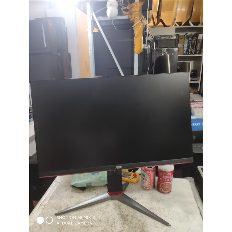 议价AOC 24G2显示器144HZ液晶可升降旋转2020年制造
