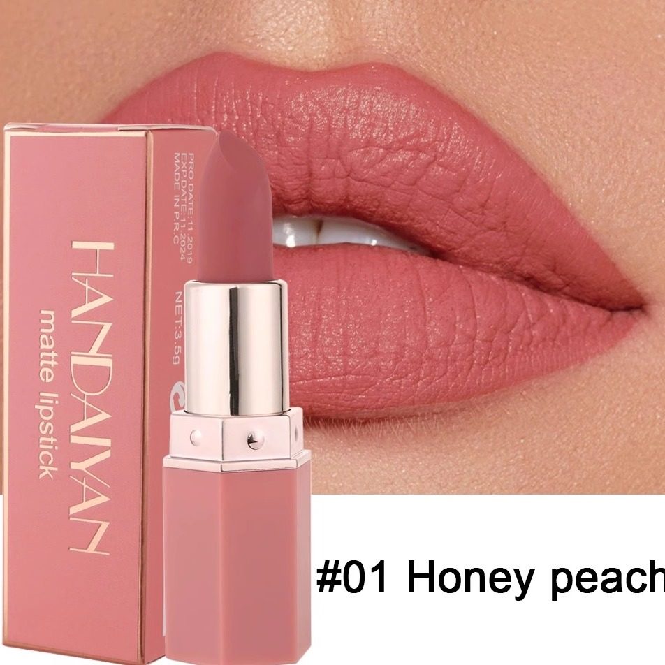 6 Colors Waterproof Nude Matte Lipsticks Long Lasting Lip