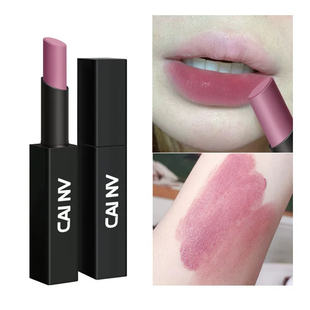 低饱和度灰粉色口红裸色系干枯玫瑰色烟熏豆沙色欧美不沾杯不掉色