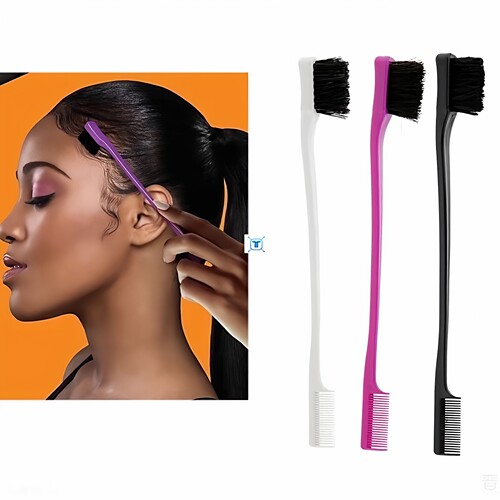 1Pc Beauty Double Sided Edge Control Hair Comb Hair Styling
