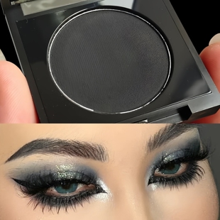 拉丁舞专用彩妆化妆品哑光纯碳黑烟熏妆易上色黑色哑光单色眼影盘