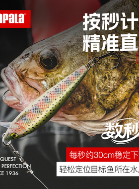 Rapala芬兰乐伯乐CD数秒下沉路亚硬饵巴尔沙木淡水米诺鱼饵