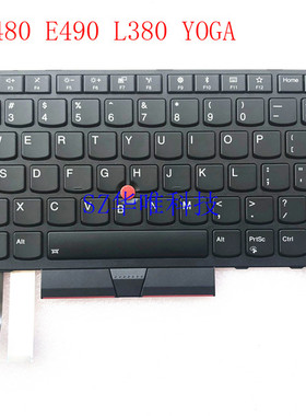 适用 Thinkpad 联想 T480S E480 E490 T490 英文背光键盘 01YN329