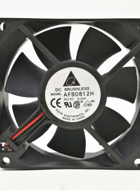 正品 AFB0812H 12V 0.24A 8cm 8025 机箱电源CPU滚珠散热风扇