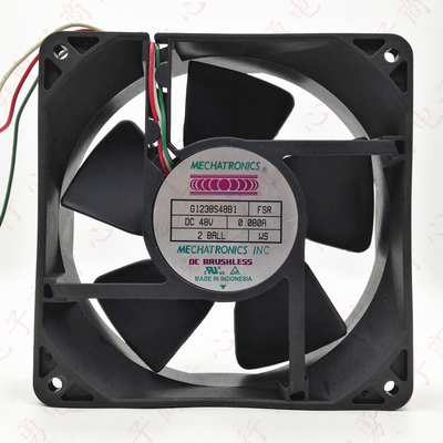 MECHATRONICS G1238S48B1 48V 0.08A 12038 12CM 3线散热风扇风机