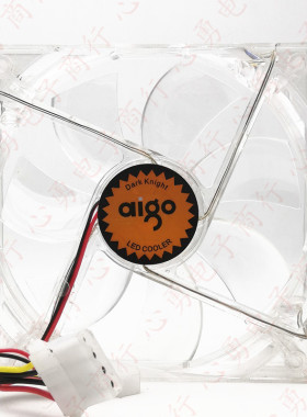 aigo DARK KINGHT 大4D 绿光 静音 机箱 散热风扇 12025 12CM 12V