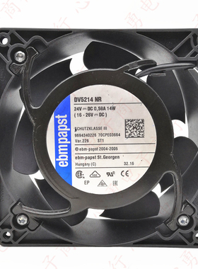 DV5214 NR 德国ebmpapst 0.58A 12738 12.7CM 24V 14W 变频器风扇