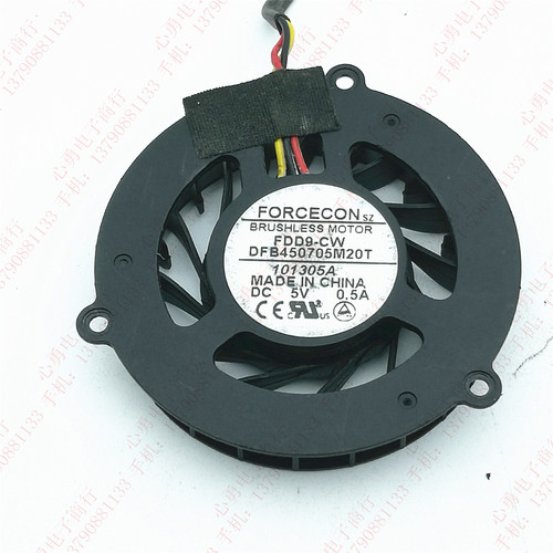 原装 FORCECON DFB450705M20T FDD9-CW DC5V 0.5A 笔记本CPU风扇