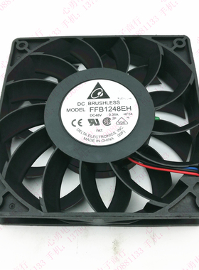 原装  FFB1248EH 0.38A 48V 12025 12CM 3线 变频器 散热风扇