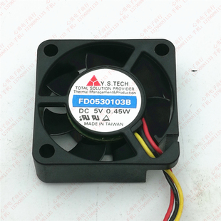 TECH FD0530103B 3线 元 静音散热小风扇 0.45W 山Y.S 原装 3010