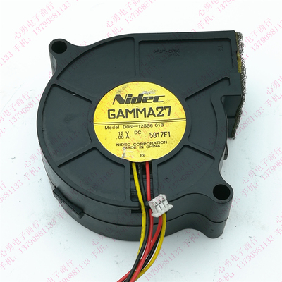 NIDEC GAMMA27 D06F-12SS6 01B 12V 0.06A 6025 投影机涡轮风扇