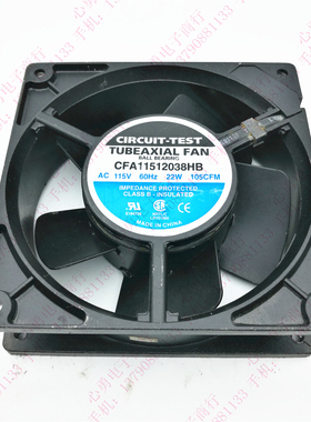 CIRCUIT TEST CFA11512038HB 115V 22W 12038 全金属交流散热风扇