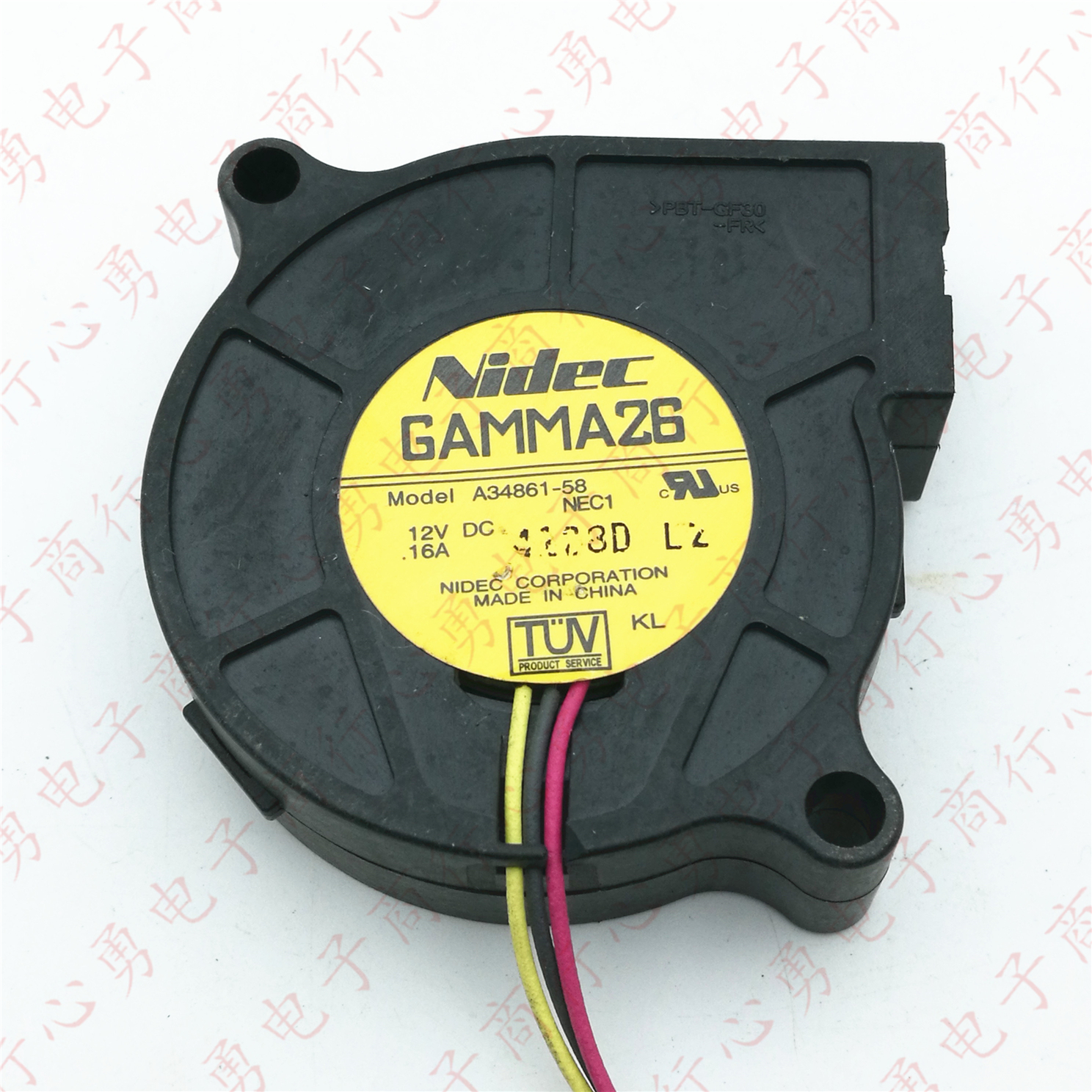 原装 Nidec A34861-58 12V 0.16A 5015 5CM 3线 投影机 散热风扇