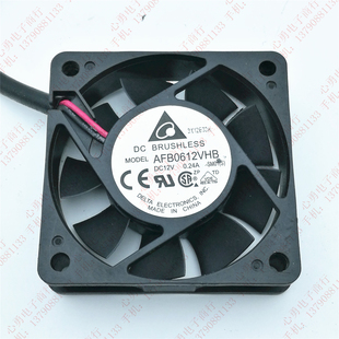 12V 0.24A 6015 原装 大风量 AFB0612VHB 6CM 电源散热风扇 台达
