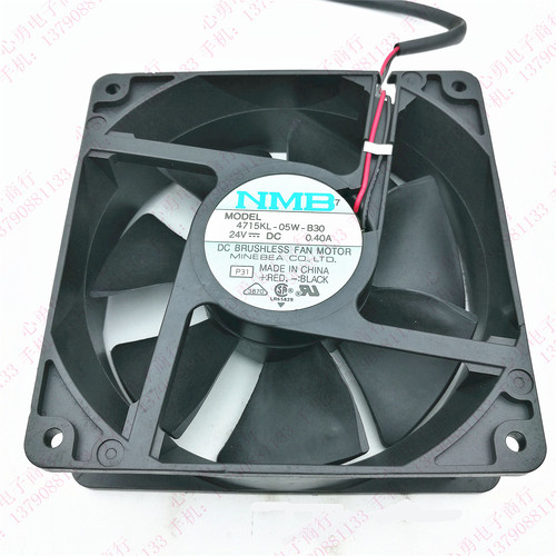 原装 NMB 4715KL-05W-B30 12038 24V 0.4A 12CM 变频器双滚珠风扇