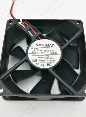 原装NMB 3110RL-05W-B79 24V 0.24A 8CM 8025 3线 变频器散热风扇