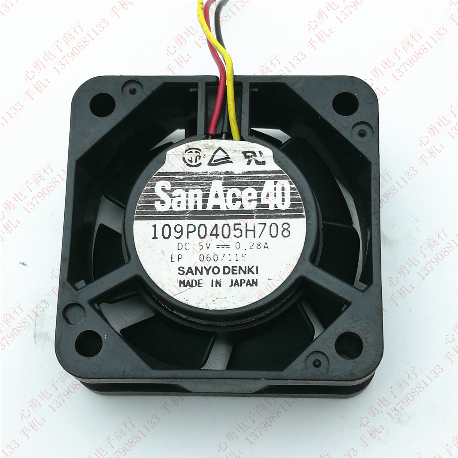 原装 三洋 109P0405H708 5V 0.28A 4CM 4015 3线 南北桥散热风扇