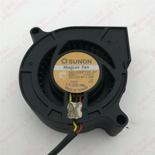 原装建准 GB1206PTV2-AY 11.S46.R 12V 1.3W 6025 投影仪散热风扇
