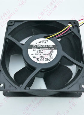 原装ADDA AD1248HB-F52 12038 48V 0.2A 12cm 工控机设备散热风扇