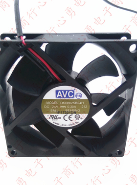 原装 AVC DS08025B24H 24V 0.30A 8025 8CM 变频器工控机散热风扇