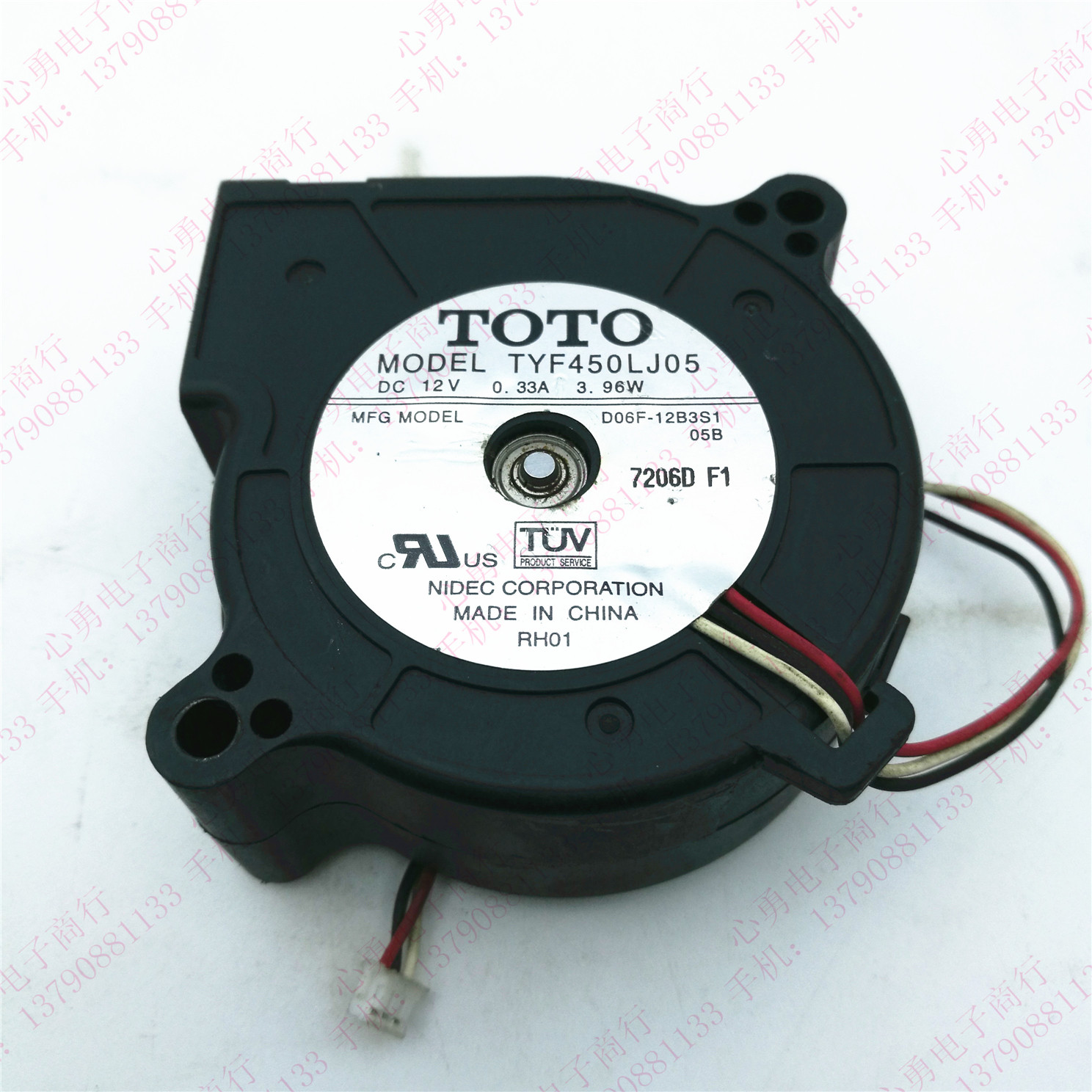 TOTO TYF450LJ05 D06F-12B3S1 12V 0.33A 3.96W 6025 投影机风扇