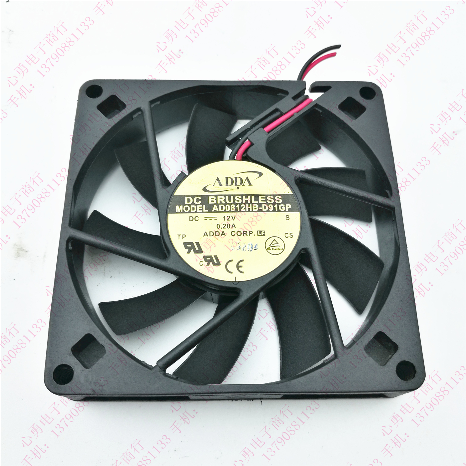 原装 ADDA AD0812HB-D91GP 12V 0.2A 8015 8cm 电源机箱散热风扇