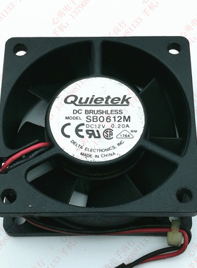 原装 台达 QUIETEK SB0612M 6025 12V 0.2A 6CM 电源机箱散热风扇