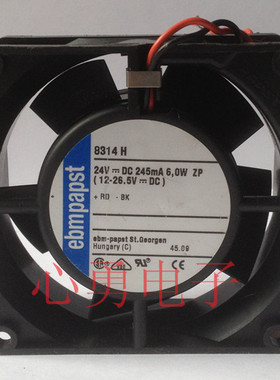 原装正品PAPST/西德散热风扇 TYP 8314H DC24V 6W 245mA  8032