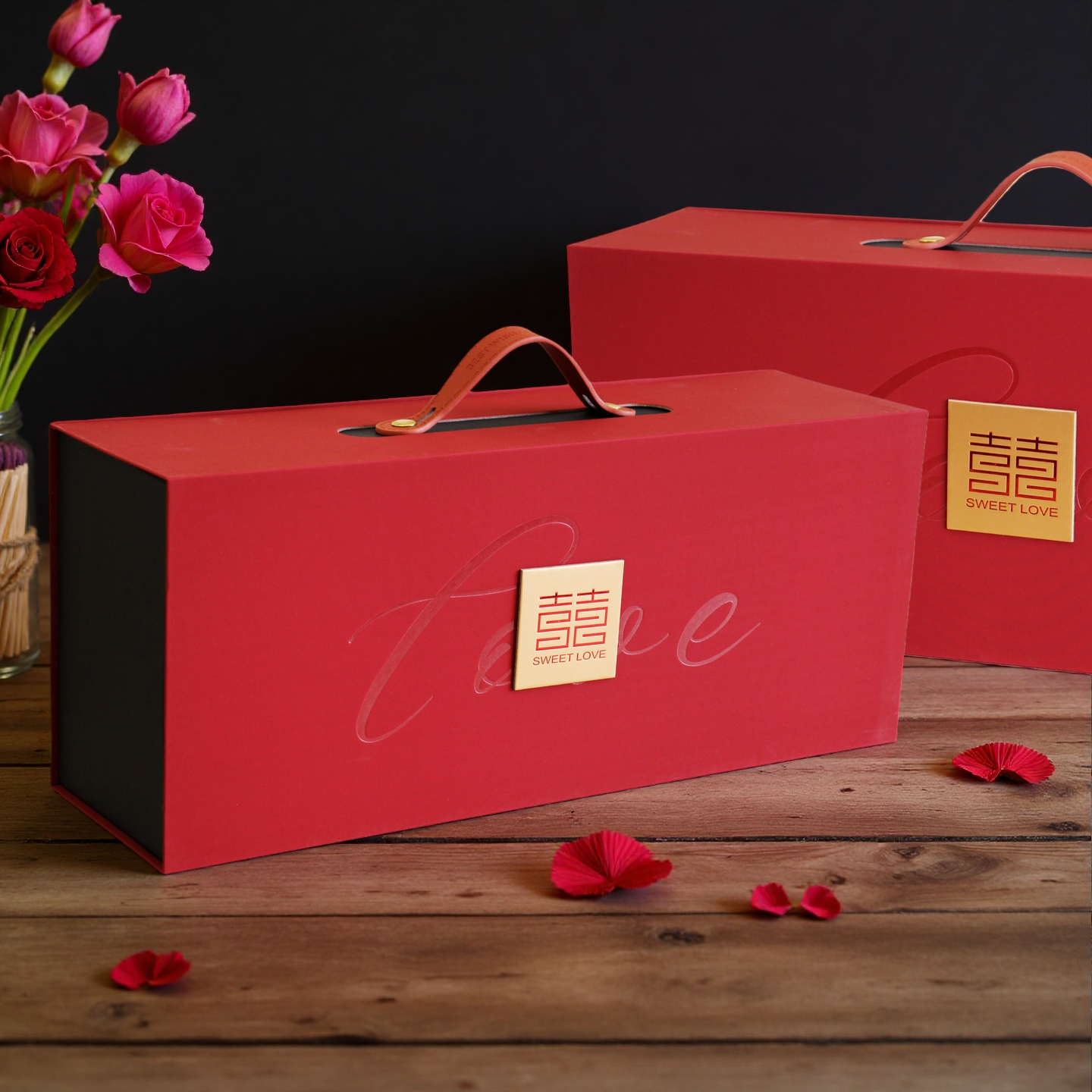 小红书爆款推荐定制节庆商务伴手礼酒红色大双层礼盒订婚结婚喜糖,零食/坚果/特产,喜糖,淘宝优惠券,粉丝福利购,淘宝优惠卷