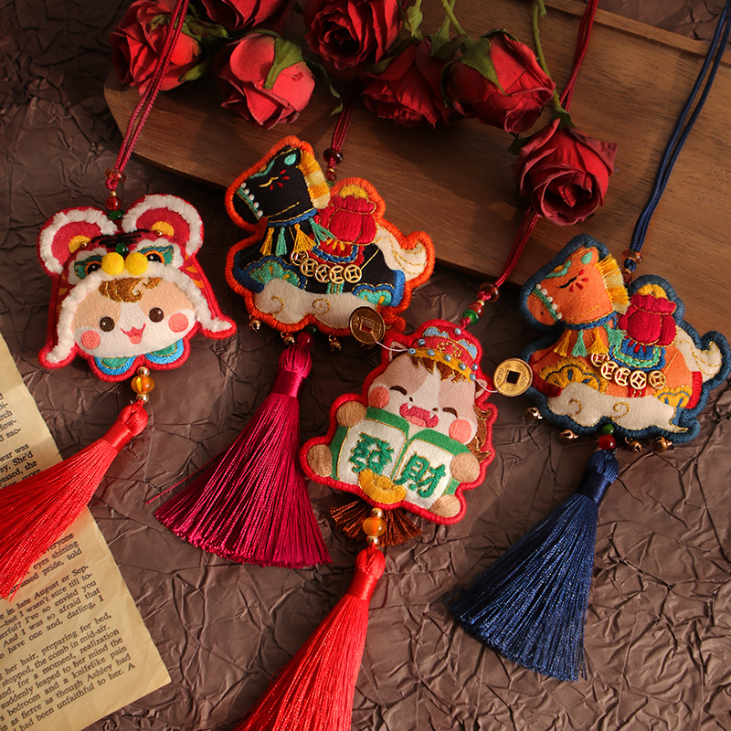 平安马新年刺绣手工DIY材料套装