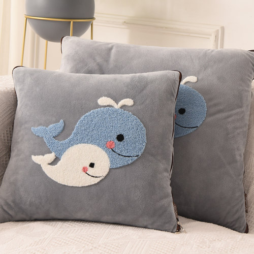 加厚两用午休车载一对珊瑚绒毯